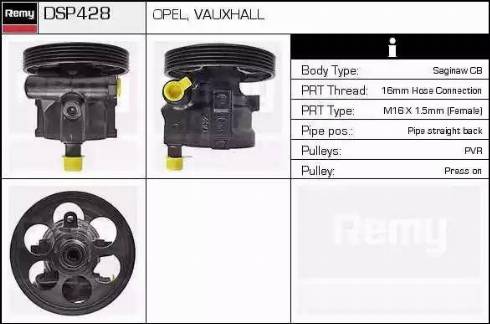 Remy DSP428 - Гідравлічний насос, рульове управління, ГУР autozip.com.ua