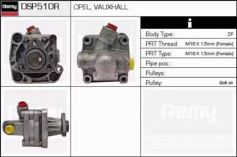 Remy DSP510R - Гідравлічний насос, рульове управління, ГУР autozip.com.ua