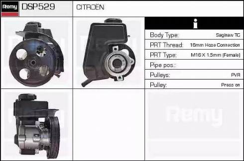 Remy DSP529 - Гідравлічний насос, рульове управління, ГУР autozip.com.ua