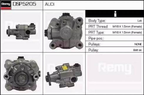 Remy DSP5205 - Гідравлічний насос, рульове управління, ГУР autozip.com.ua