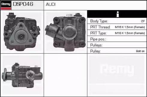 Remy DSP046 - Гідравлічний насос, рульове управління, ГУР autozip.com.ua