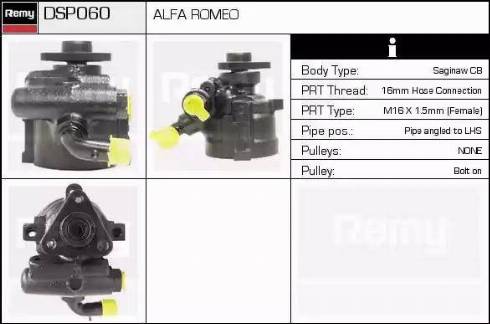 Remy DSP060 - Гідравлічний насос, рульове управління, ГУР autozip.com.ua
