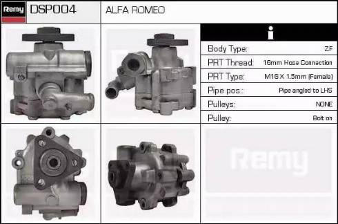 Remy DSP004 - Гідравлічний насос, рульове управління, ГУР autozip.com.ua