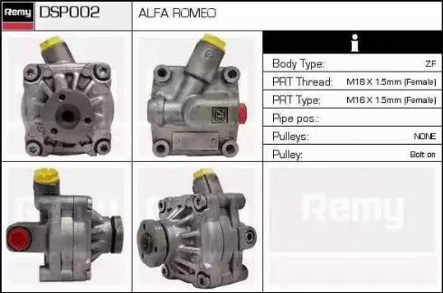 Remy DSP002 - Гідравлічний насос, рульове управління, ГУР autozip.com.ua