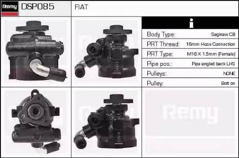 Remy DSP085 - Гідравлічний насос, рульове управління, ГУР autozip.com.ua