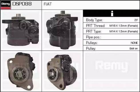 Remy DSP088 - Гідравлічний насос, рульове управління, ГУР autozip.com.ua