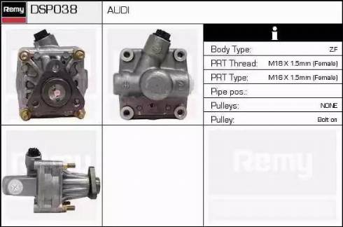 Remy DSP038 - Гідравлічний насос, рульове управління, ГУР autozip.com.ua