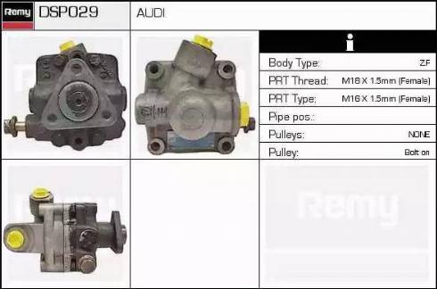 Remy DSP029 - Гідравлічний насос, рульове управління, ГУР autozip.com.ua