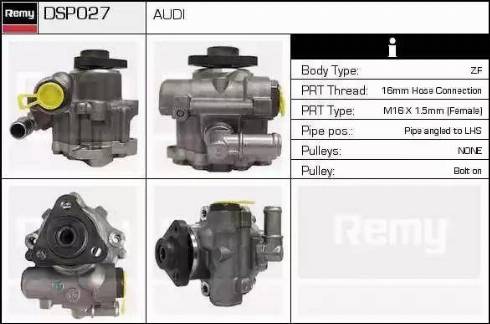 Remy DSP027 - Гідравлічний насос, рульове управління, ГУР autozip.com.ua