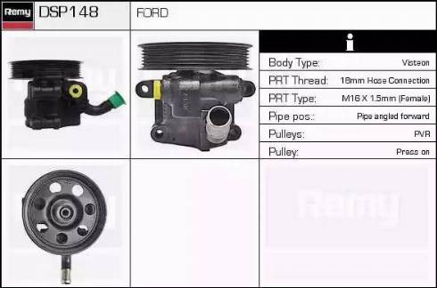 Remy DSP148 - Гідравлічний насос, рульове управління, ГУР autozip.com.ua