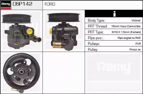 Remy DSP142 - Гідравлічний насос, рульове управління, ГУР autozip.com.ua