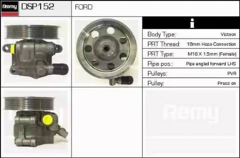 Remy DSP152 - Гідравлічний насос, рульове управління, ГУР autozip.com.ua