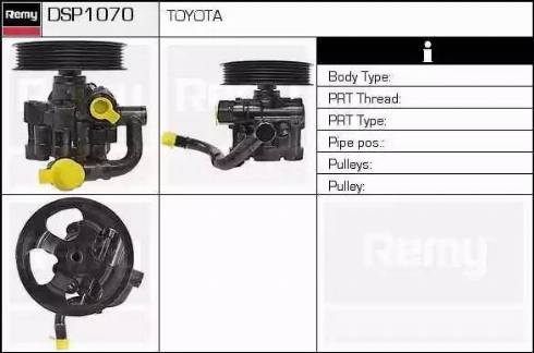 Remy DSP1070 - Гідравлічний насос, рульове управління, ГУР autozip.com.ua