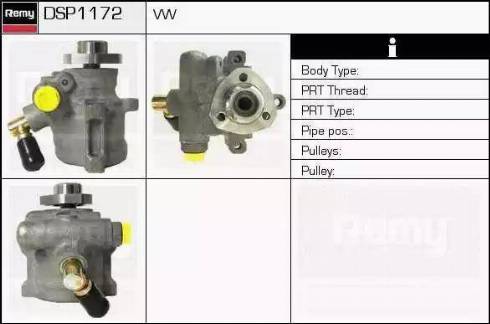 Remy DSP1172 - Гідравлічний насос, рульове управління, ГУР autozip.com.ua