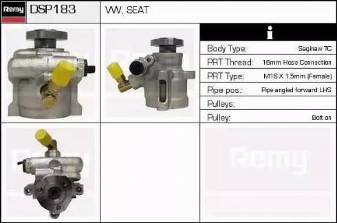 Remy DSP183 - Гідравлічний насос, рульове управління, ГУР autozip.com.ua