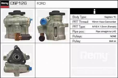Remy DSP126 - Гідравлічний насос, рульове управління, ГУР autozip.com.ua