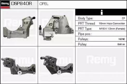 Remy DSP840R - Гідравлічний насос, рульове управління, ГУР autozip.com.ua