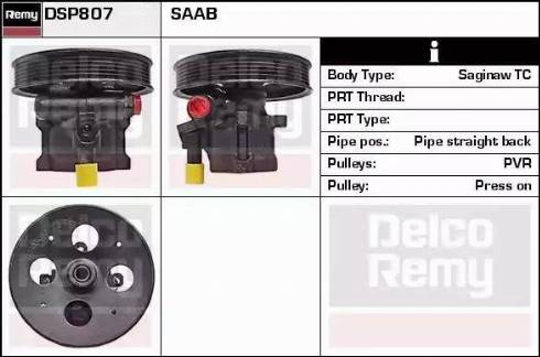 Remy DSP807 - Гідравлічний насос, рульове управління, ГУР autozip.com.ua