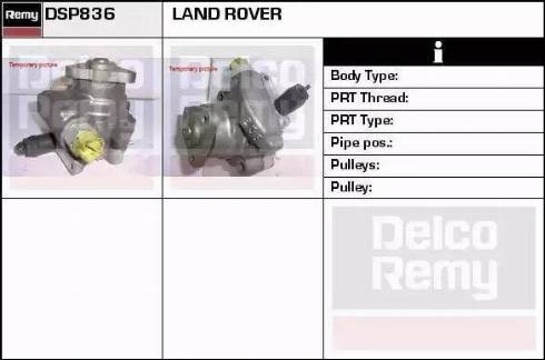 Remy DSP836 - Гідравлічний насос, рульове управління, ГУР autozip.com.ua