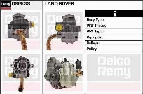 Remy DSP838 - Гідравлічний насос, рульове управління, ГУР autozip.com.ua