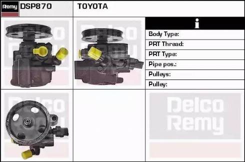 Remy DSP870 - Гідравлічний насос, рульове управління, ГУР autozip.com.ua