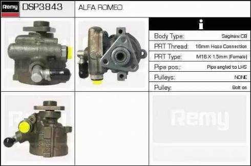 Remy DSP3843 - Гідравлічний насос, рульове управління, ГУР autozip.com.ua