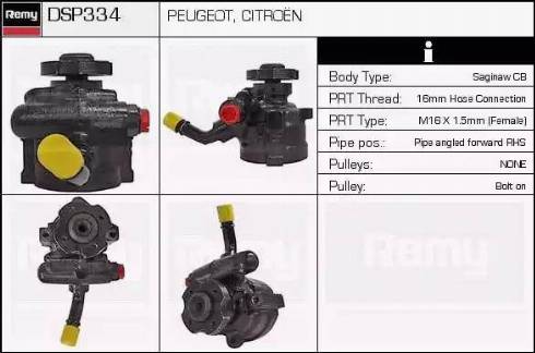 Remy DSP334 - Гідравлічний насос, рульове управління, ГУР autozip.com.ua