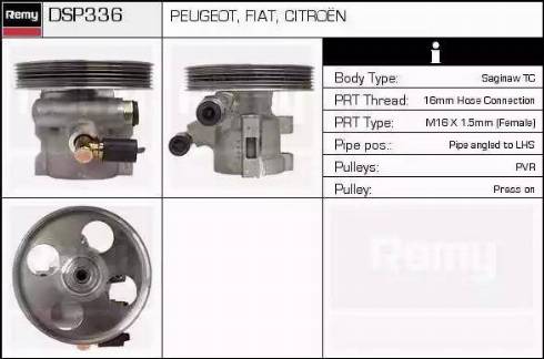 Remy DSP336 - Гідравлічний насос, рульове управління, ГУР autozip.com.ua