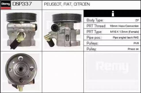 Remy DSP337 - Гідравлічний насос, рульове управління, ГУР autozip.com.ua