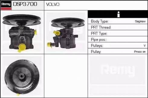 Remy DSP3700 - Гідравлічний насос, рульове управління, ГУР autozip.com.ua