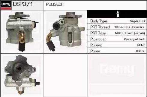 Remy DSP371 - Гідравлічний насос, рульове управління, ГУР autozip.com.ua