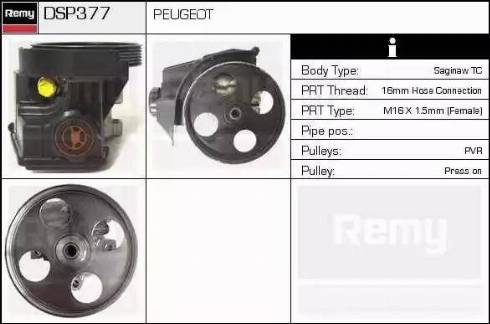 Remy DSP377 - Гідравлічний насос, рульове управління, ГУР autozip.com.ua