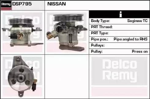 Remy DSP795 - Гідравлічний насос, рульове управління, ГУР autozip.com.ua