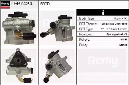 Remy DSP7424 - Гідравлічний насос, рульове управління, ГУР autozip.com.ua