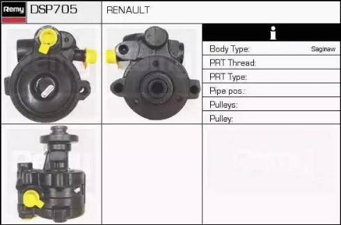 Remy DSP705 - Гідравлічний насос, рульове управління, ГУР autozip.com.ua