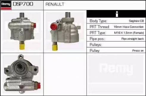 Remy DSP700 - Гідравлічний насос, рульове управління, ГУР autozip.com.ua