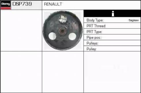 Remy DSP739 - Гідравлічний насос, рульове управління, ГУР autozip.com.ua