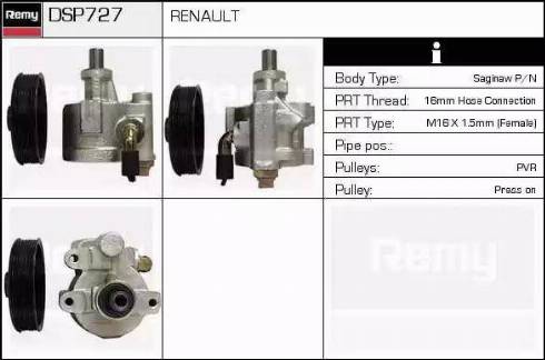 Remy DSP727 - Гідравлічний насос, рульове управління, ГУР autozip.com.ua