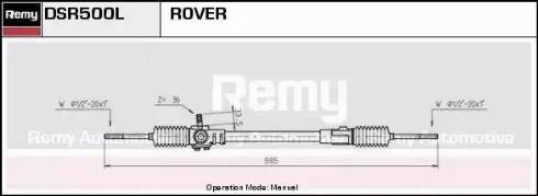 Remy DSR500L - Рульовий механізм, рейка autozip.com.ua