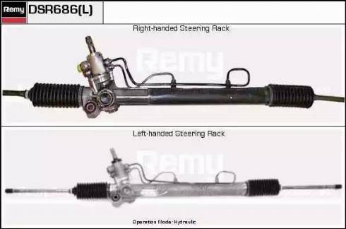 Remy DSR686L - Рульовий механізм, рейка autozip.com.ua