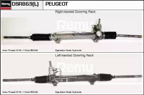 Remy DSR869L - Рульовий механізм, рейка autozip.com.ua