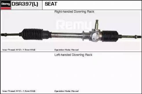 Remy DSR397L - Рульовий механізм, рейка autozip.com.ua