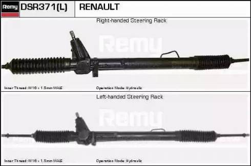 Remy DSR371L - Рульовий механізм, рейка autozip.com.ua