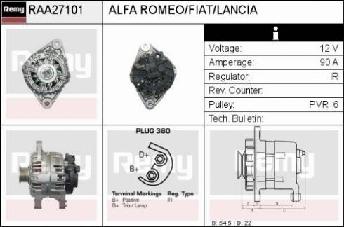 Remy RAA27101 - Генератор autozip.com.ua