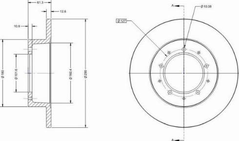 Remy RAD1349C - Гальмівний диск autozip.com.ua