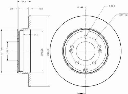 Remy RAD2425C - Гальмівний диск autozip.com.ua