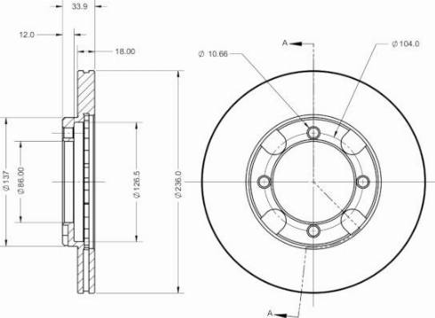 Remy RAD2610C - Гальмівний диск autozip.com.ua