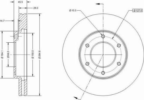 BENDIX 522088 - Гальмівний диск autozip.com.ua