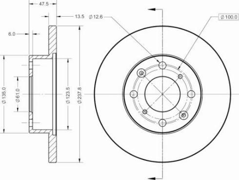 ACDelco AC2115D - Гальмівний диск autozip.com.ua