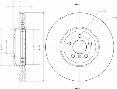 Remy RAD2350C - Гальмівний диск autozip.com.ua